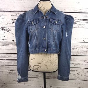 puff sleeve denim jacket rue 21